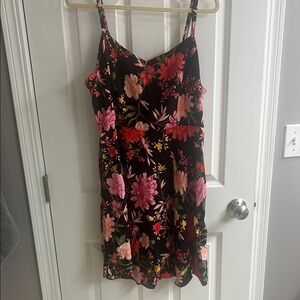 Old Navy Floral Dress - Black and Pink